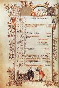 Jean Pucelle Belleville Breviary-December oil painting picture wholesale